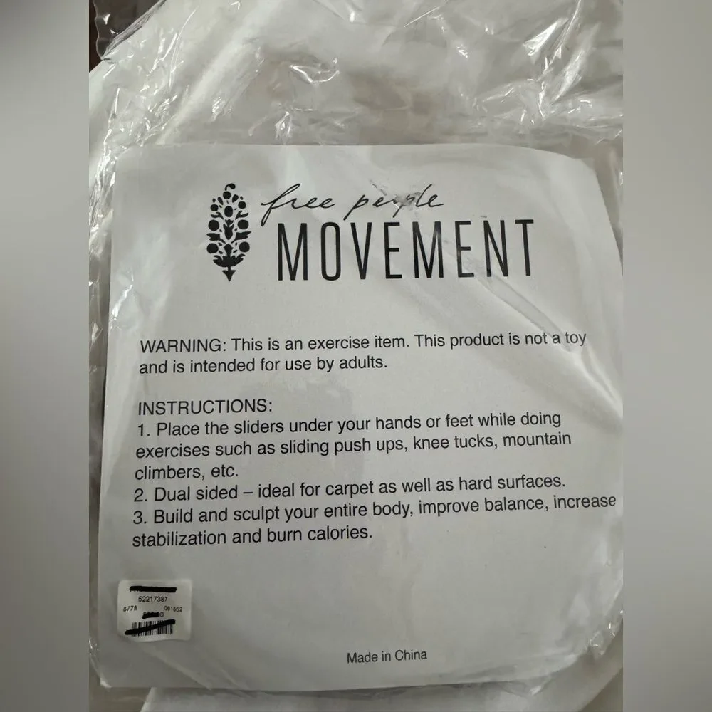 Free People MOVEMENT workout Pilates sliders discs
